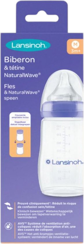 Lansinoh Drinkfles & NaturalWave Speen 160 ml van Merkloos
