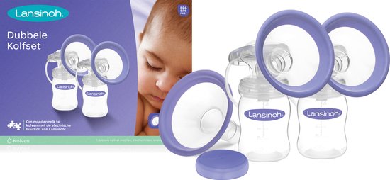 Lansinoh - Dubbelzijdige afkolfset (voor Smartpump) - Maten 21mm en 25mm van Lansinoh