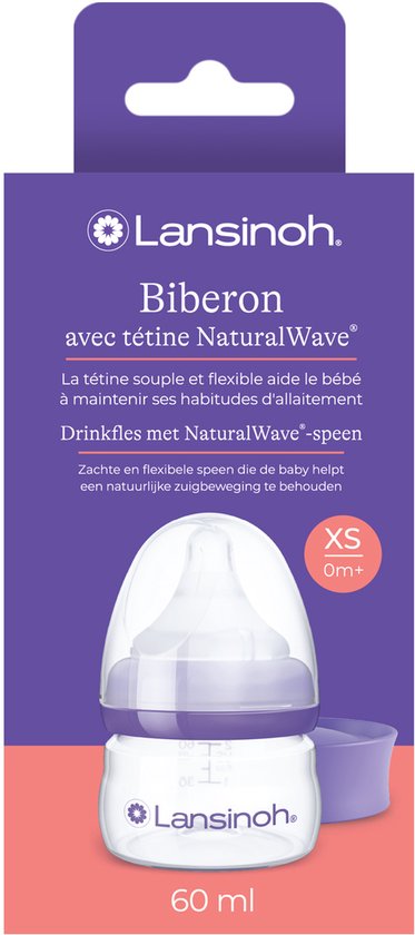 Lansinoh Fles met Natural Wave® Speen - 60 ml van Lansinoh