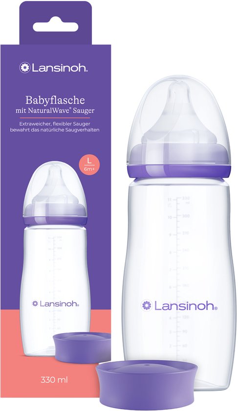 Lansinoh Fles met NaturalWave® Speen - 330 ml van Lansinoh