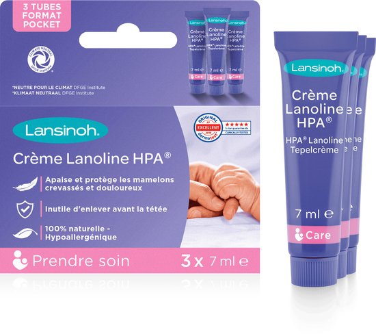 Lansinoh Lanoline Pocket - 3 x 7 ml - Tepelcreme van Lansinoh