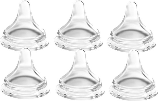 Lansinoh - Spenen set 6 stuks - 2 x slow flow  - 2 x medium flow - 2 x fast flow - speen van Lansinoh