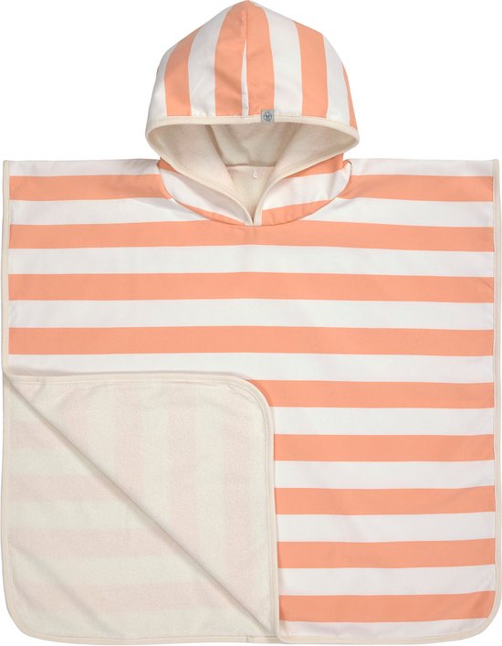 Lässig Badponcho Splash & Fun Beach Block Stripes milky/peach van LÄSSIG