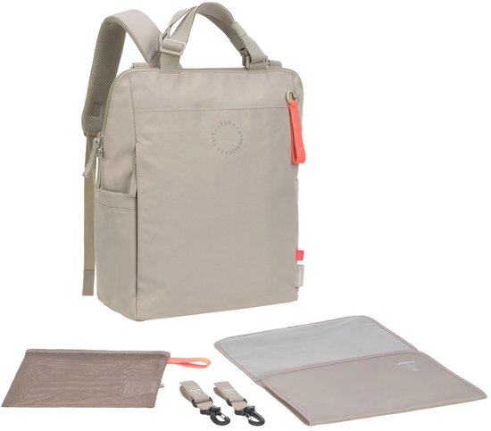 Lässig Green Label Conversion Backpack luiertas rugzak Beige