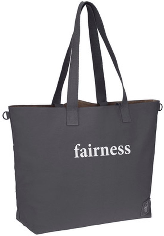 Lässig - Greenlabel Cotton - Shopper - Statement Antraciet van LÄSSIG