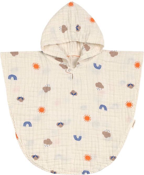 LÄSSIG Hydrofiele Poncho - Blossom Nature - 12-36 maanden van Lässig