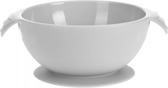 Lässig Kom Silicone Met Zuignap Little Chums Mouse Grey van LÄSSIG