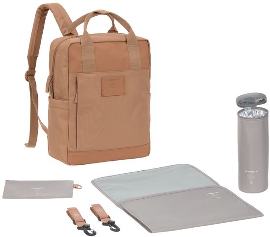 Lässig luiertas Green Label Vividal Backpack rugzak almond van Lässig