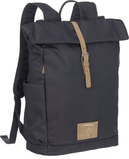 LÄSSIG Luiertas Rolltop Backpack rugzak incl verschoningsmatje denim blauw Limited Edition van LÄSSIG