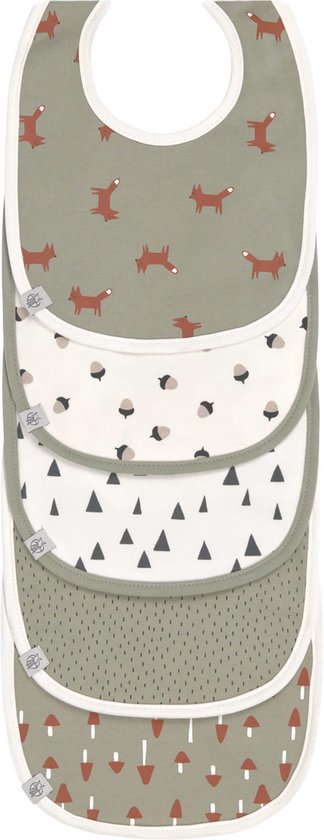 Lässig slabbetje 5 stuks Little Forest Fox 3 tot 18 maanden van LÄSSIG