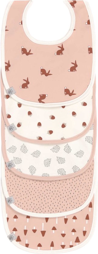 Lässig slabbetje 5 stuks Little Forest Rabbit 3 tot 18 maanden van LÄSSIG