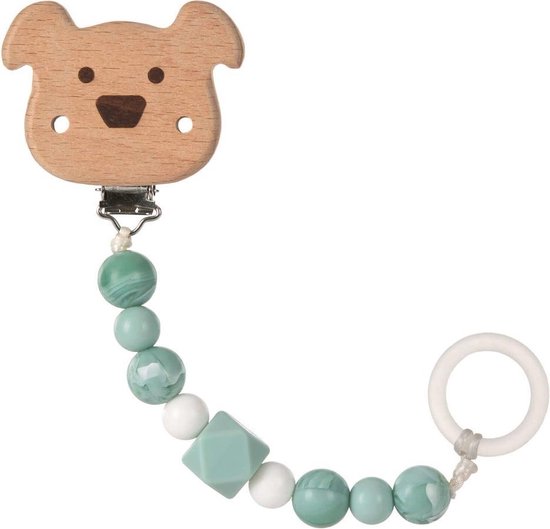 Lässig Soother Holder Little Chums - Dog van LÄSSIG