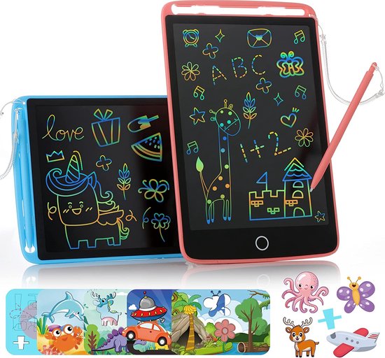 LCD schrijftablet - Speelgoed Voor onderweg - Tekenbord - LCD Schrijfboard - Speelgoedtablet van Merkloos