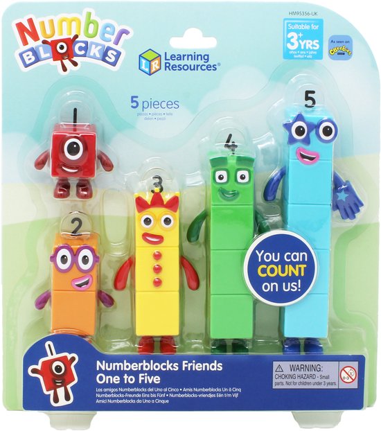 Learning Resources | Numberblocks Vrienden Eén Tot Vijf van Merkloos