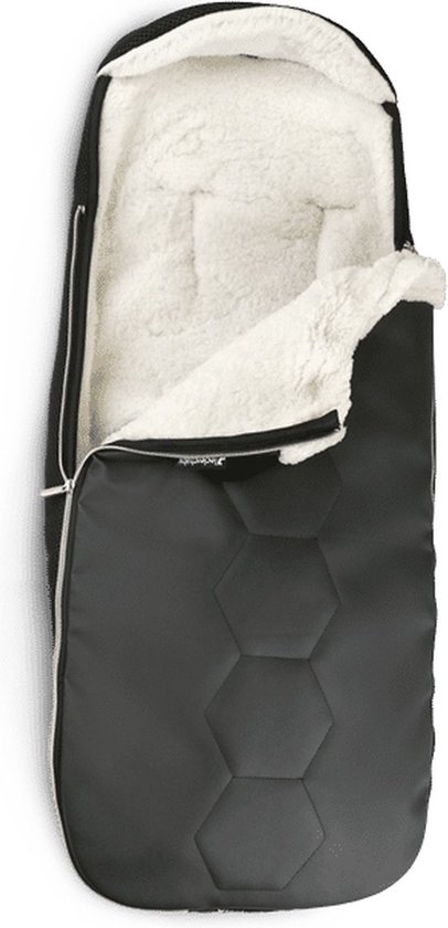 Leclerc Hexagon - Voetenzak Buggy - Kinderwagen Deken - Voetenzak Kinderwagen - Baby Voetenzak - Wandelwagen - Babyzak - Universeel - Carbon Black van Leclerc