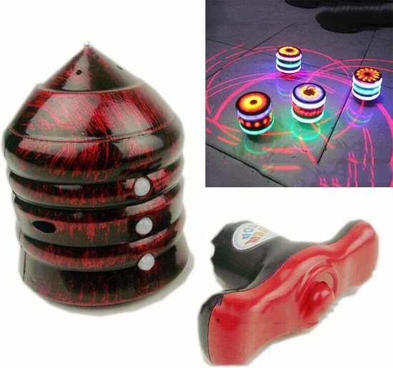 LED Magic Spinning Tol - Gyro Flash Light Spinner - Laser - Muziek - Kids Toy - uitdeel Cadeau van Magic Box Toys