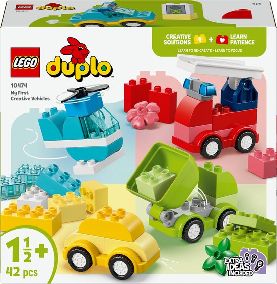 LEGO DUPLO - Creatieve Voertuigen Educatief Speelgoed voor Peuters vanaf 2 Jaar - 10474