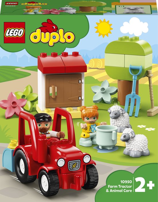 LEGO DUPLO Landbouwtractor en Dieren Verzorgen - 10950 van Merkloos