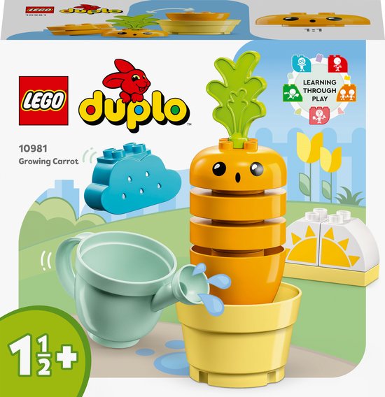 LEGO DUPLO Mijn eerste Groeiende wortel Speelset - 10981 van Merkloos