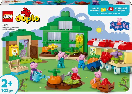 LEGO DUPLO Peppa Big De Tuin en Kas van Opa Big Set - 10461 van Lego.