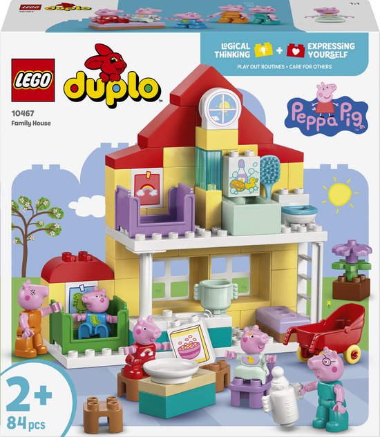 LEGO DUPLO - Peppa Big Familiehuis Dieren Speelgoed voor Peuters met Poppenhuis - 10467 van Lego.