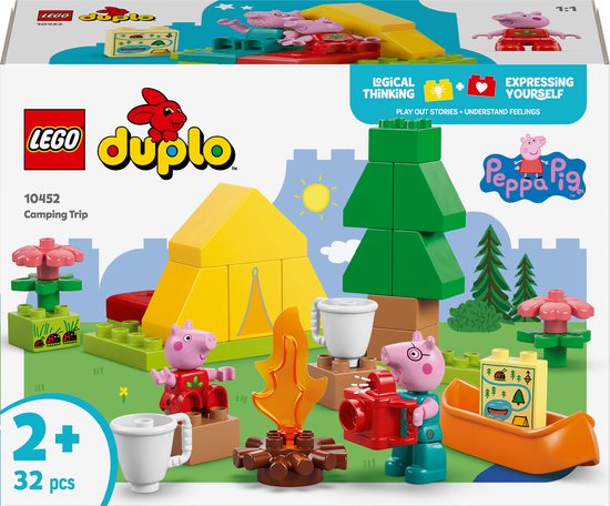 LEGO® DUPLO® Peppa Big Kampeertrip, Bouwbare Speelset - 10452 van Lego.