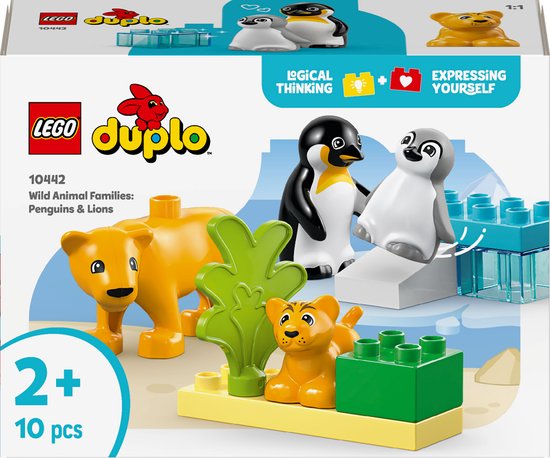 LEGO DUPLO Stad Families van wilde dieren: pinguïns en leeuwen - 10442 van LEGO Duplo