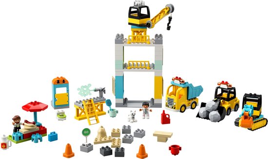LEGO DUPLO Torenkraan & Bouwterrein - 10933 van Merkloos