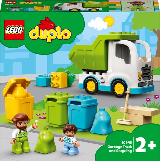 LEGO DUPLO Vuilniswagen en Recycling - 10945 van Merkloos