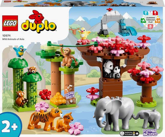 LEGO DUPLO Wilde dieren van Azië - 10974 van Merkloos
