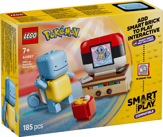 LEGO Pokemon 40887 - Ditto as Squirtle: Movie Night - Smart Play