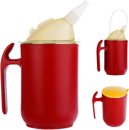 Lekvrije 3-in-1 Drinkbeker met Hendels voor Ouderen en Zorgbehoevenden - 400 ml