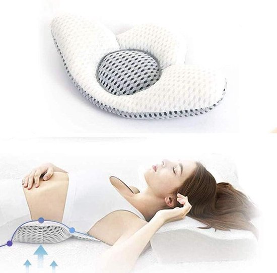 Lendensteunkussen - Slaapkussen voor rugsteun in bed en kantoor - JIUCARE rugkussen voor zwangere vrouwen van JIUCARE