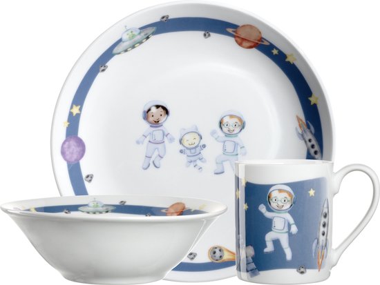 Leonardo Bambini Avventura kinderserviesset 3-delig space van LEO