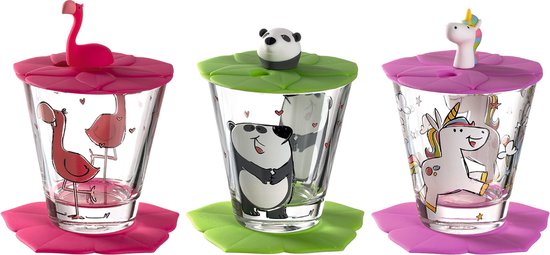 Leonardo Drinkbekerset Bambini Meisje 3 Stuks 215 ml van LEO