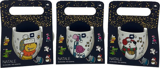 Leonardo Natale Bekers 200 ml leeuw/flamingo/panda 3 stuks van LEO