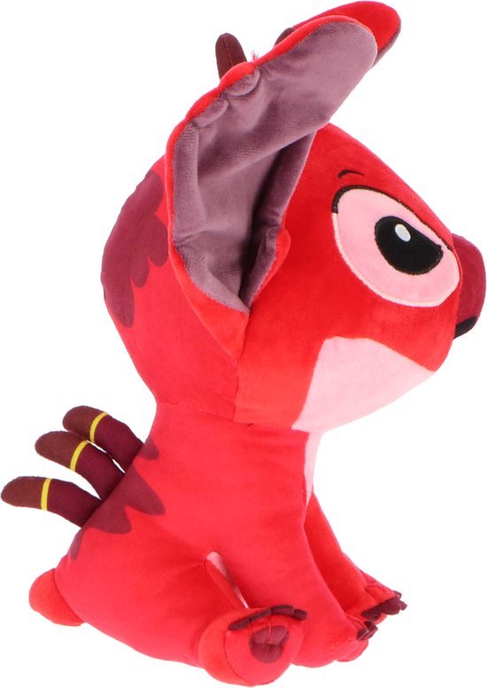 Leroy - Disney Lilo & Stitch Pluche Knuffel (Rood) + Geluid XL 60 cm {Speelgoed knuffeldier knuffelpop voor kinderen jongens meisjes | Extra grote en zachte plush! | Disney Stitch Angel Leroy Groot XXL Cadeau} van Leroy