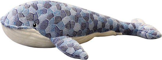 Levensgrote Walvis Knuffel - Uniek Formaat 110 cm - Verzamelaarsitem van Pluche Plezier