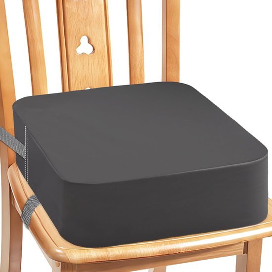 Lexium Stoelverhoger voor Eetkamerstoel - Zitverhoger Peuter Eettafel - Kinderen - Booster Seat - Zitkussen Tafel - Zitverhoger Voor Kinderen & Volwassenen - Stoelverhogers Voor Eettafel - Memory Foam Verhoogkussen - Ergonomisch Comfort van Merkloos