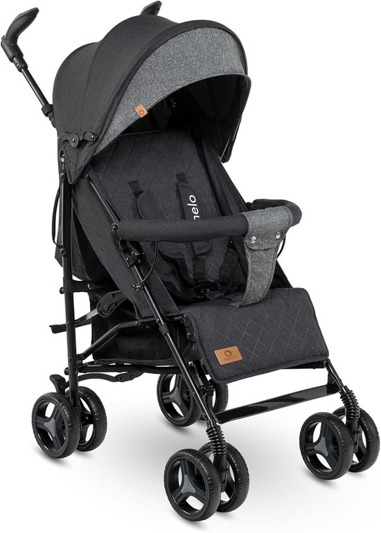 Lichte Opvouwbare Kinderwagen - Compacte Paraplu Buggy met Verstelbare Rugleuning en Schokdemping van Merkloos