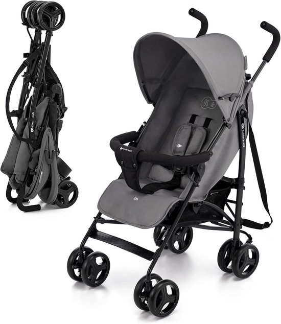 Lichtgewicht Inklapbare Buggy voor Kinderen - Geschikt vanaf 6 Maanden, Verstelbare Rugleuning en Zonnekap