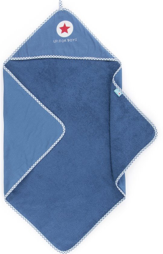 Lief Lifestyle! Baby Badcape Blauw van LIEF
