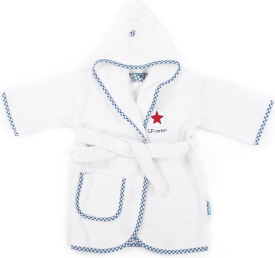 Lief Lifestyle! Baby Badjas Wit 0-1 jaar - Boy van LIEF