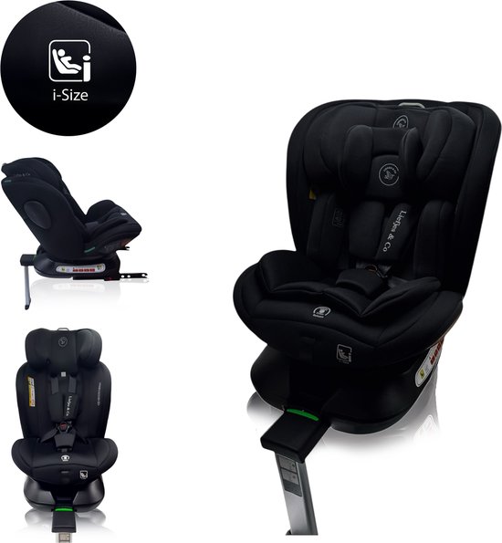 Liefjes & Co Growsafe Autostoel - i-Size 4-in-1 - 360° Draaibaar - ISOFIX & Steunpoot - Groep 0/1/2/3 (40–150 cm) van Liefjes & Co