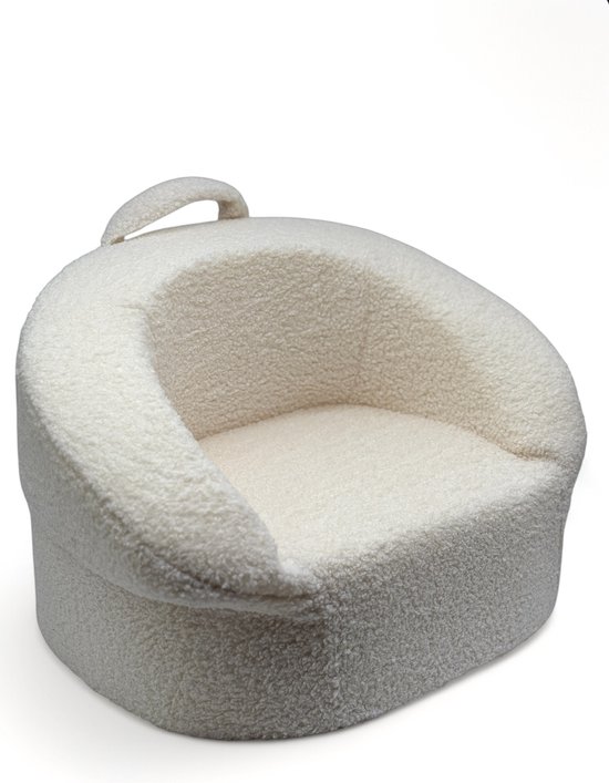 Liefjes & Co Teddy Fluffy Sofa - Kinderfauteuils - Kinderstoel - Kindersofa - Beige van Merkloos