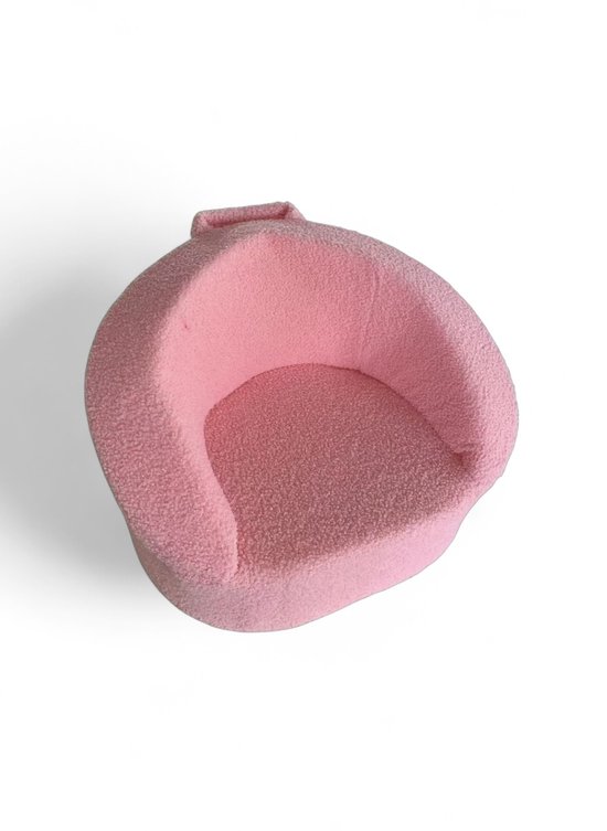 Liefjes & Co Teddy Fluffy Sofa - Kinderfauteuils - Kinderstoel - Kindersofa - Roze van Liefjes & Co