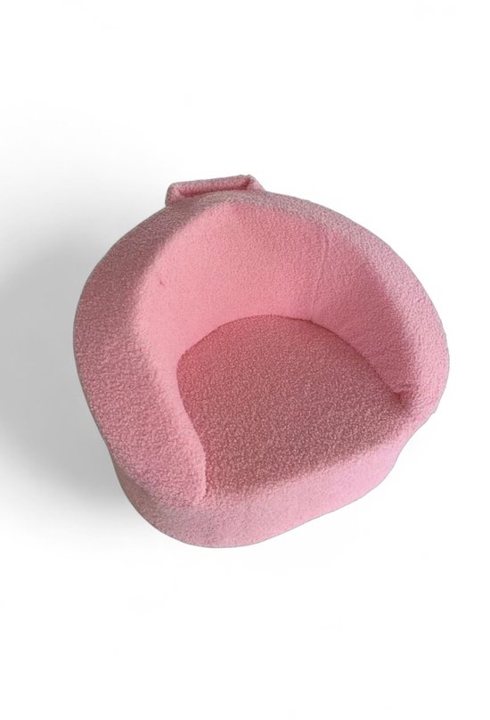 Liefjes & Co Teddy XL Fluffy Sofa - Kinderfauteuils - Kinderstoel - Kindersofa - Roze van Liefjes & Co