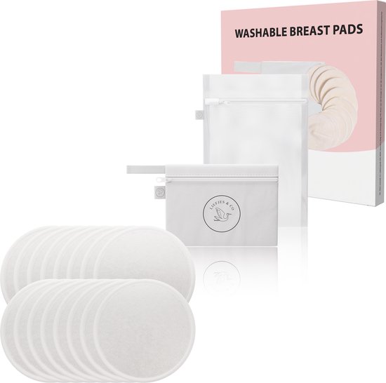 Liefjes & Co Wasbare Zoogcompressen – 16 stuks – Antislip & Herbruikbaar van Merkloos