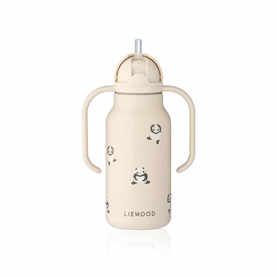 Liewood Drinkfles RVS Kimmie Mini Panda 250ml van Merkloos