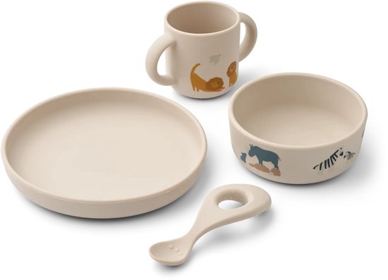 Liewood Vivi Serviesset All Together / Sandy | 4-delig